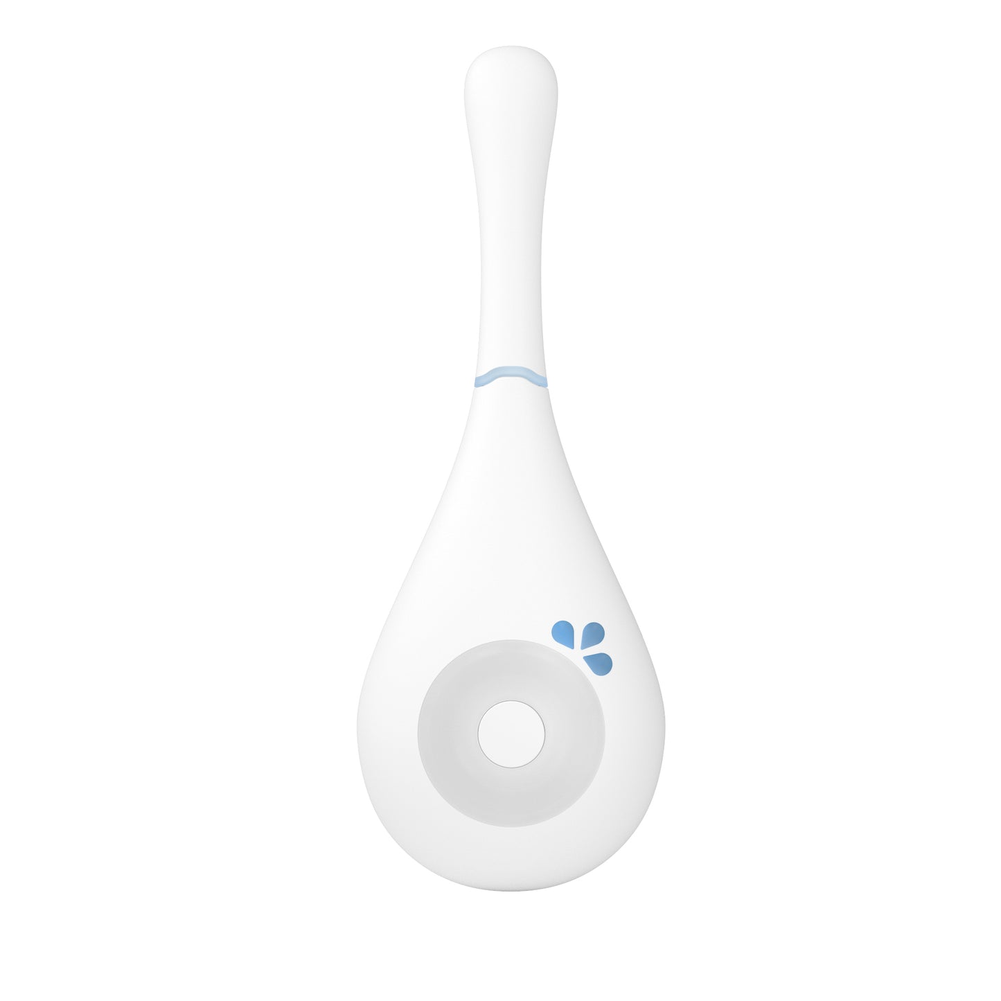 Daysy fertility tracker front view — white device with blue and green LED indicator lights and circular BBT sensor